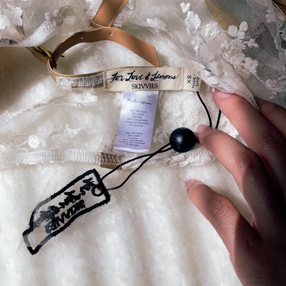 For love lemons sheer lace mesh bodysuit skivvies - Picture 6 of 6